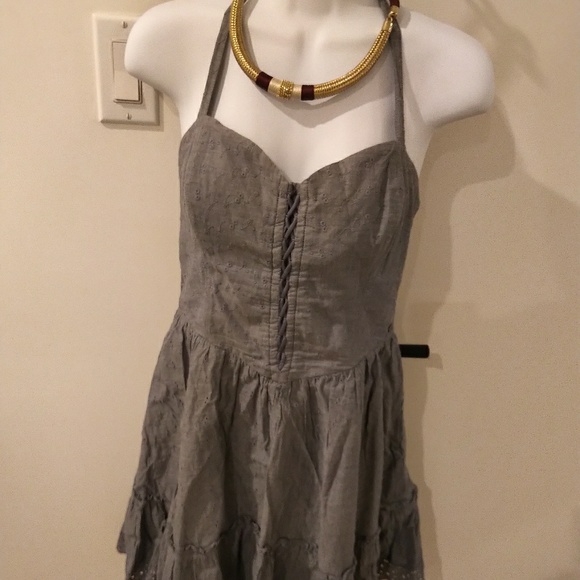 Guess Dresses & Skirts - Size 10 Dress Guess Denim Lace Rockabilly Halter